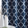HLC.ME Lattice Print Design Curtains Light Reducing Insulating Grommet Window Treatments Curtains - Set of 2 - 4 of 4