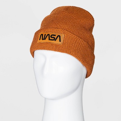 Men's NASA Beanie - Orange One Size