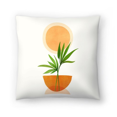 Large Leaf Study Iii By Modern Tropical 20 X 20 Throw Pillow - Americanflat  : Target