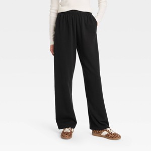 Women's High-Rise Wide Leg Sweatpants - Universal Thread™ - 1 of 3