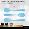 Plastic Spoons Disposable 50 Pack, Heavy Duty Plastic Silverware, Plastic Cutlery Ideal for Hot and Cold Food, Plastic Utensils - SparkSettings - 2 of 4