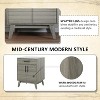 AMERLIFE 24.5" Mid-Century Small Bathroom Vanity with Sink, Single Hole Acrylic Countertop, Gray - 3 of 4