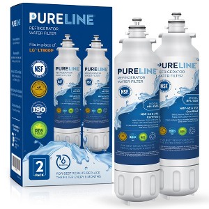 PureLine LG LT800P Refrigerator Water Filter Replacement ADQ73613401, LSXS26326S, LMXS30776S, LMXC23746S, LSXS26366S, Kenmore 46-9490, R-9490 (2 Pack) - 1 of 4