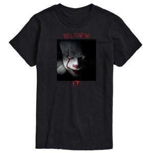 Men's - IT Movie - Pennywise The Clown You'll Float Too Short Sleeve Graphic T-Shirt - 1 of 4