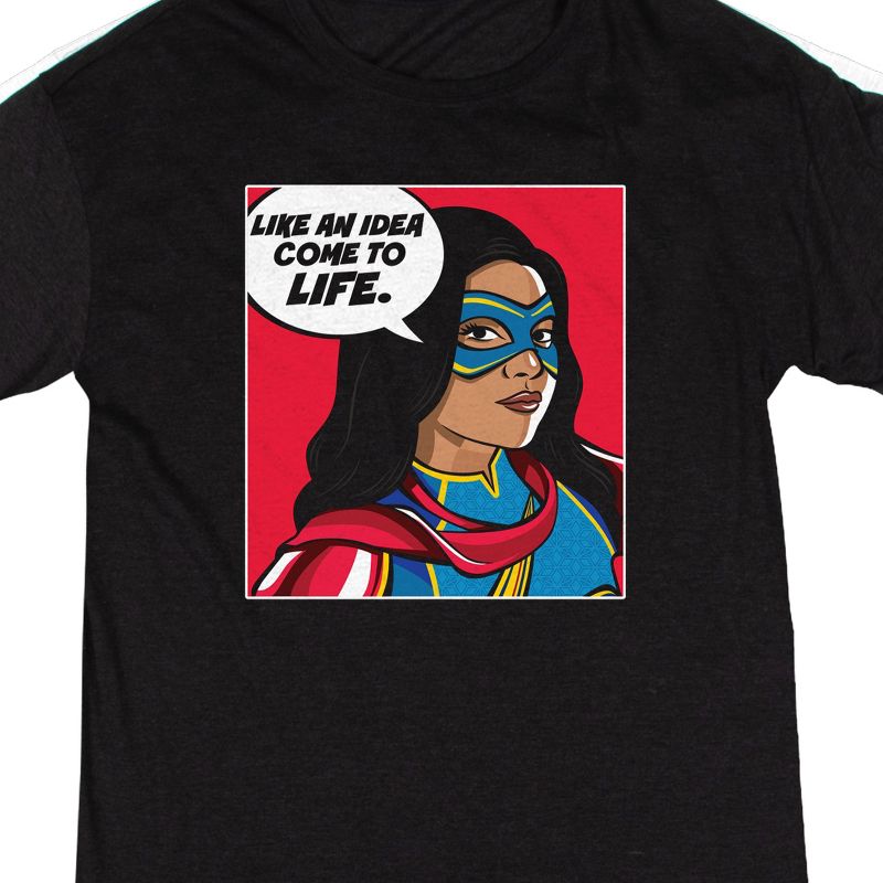Ms. Marvel Come To Life Women's Black Nightshirt, 2 of 3