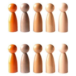 The Freckled Frog Peg People of the World Wooden People - Set of 10 - Ages 12m+ - 1 of 4