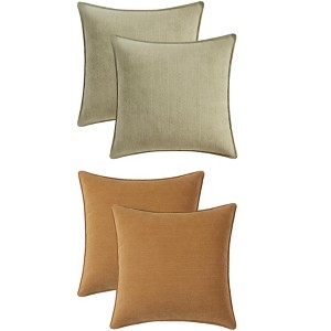 REGALWOVEN 4 Pcs Solid Chenille Soft Couch Throw Pillow Covers for Sofa Living Room Home Decor 16 x 16 Inch - 1 of 4