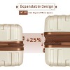 Sapphtopaz 6pcs Luggage Sets ABS Suitcase Luggage Hardside Expandable Suitcases, Spinner Wheels, TSA Lock (20" 24" 28"+ Duffel Bag+ Toiletry Bag) - 3 of 4