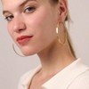 Large Silver Hoop Earrings, Lightweight, Hypoallergenic, 30 - 70mm for Women - 2 of 4