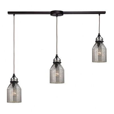 Elk Home Danica 3 - Light Island Pendant Light in  Oil Rubbed Bronze