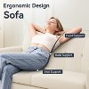 Dyonery 66 in Mid Century Modern Loveseat Sofas and Comfy Linen Couches for Living Room,Small Comfy Couch for Bedroom/Office/Small Space,Easy Assembly - 4 of 4