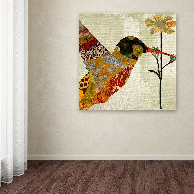 Trademark Fine Art -Color Bakery 'Hummingbird Brocade III' Canvas Art, 3 of 4
