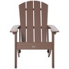 Outsunny Plastic Adirondack Chair, Outdoor Fire Pit Seating HDPE Lounger Chair with High Back and Wide Seat for Patio, Backyard, Garden - 4 of 4