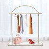 YIYIBYUS Gold Clothing Rack, Modern Garment Rack with Shelf, Heavy Duty Clothes Rack for Bed Room, Retail Store, Boutique - 2 of 4