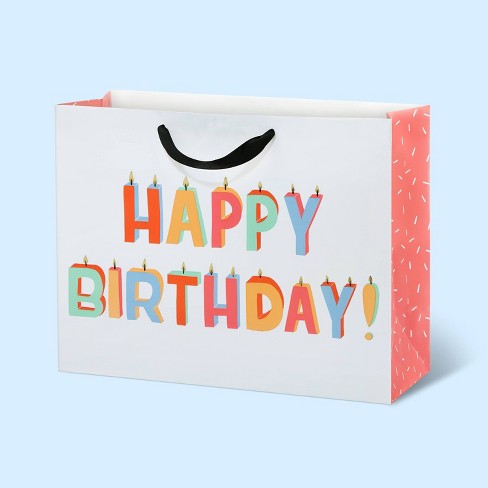 Medium Candles Print Gift Bag - Spritz™ : Target