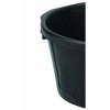Little Giant HP650 Indoor Outdoor Heavy-Duty Rubber Tub Feeder Pan Bowl for Livestock, Black - 3 of 4