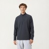 Anna-Kaci Active Men's Long Sleeve Quarter Zip Fleece Pullover with Mock Neck and Textured Waffle Knit Fabric - 2 of 4
