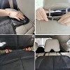 Itopfox Car Seat Protector for Child, Baby, Pets - Thick Padding Waterproof Universal Cover with Mesh Pockets, Black - 4 of 4