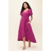 WEST K Women's Georgia Faux-Wrap Maxi Dress with High-Low Hem and Tie Waist - 2 of 4