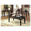 Mullie Traditional Faux Marble Top Sofa Table Brown - HOMES: Inside + Out: Elegant Entryway Furniture, Espresso Finish - 3 of 3