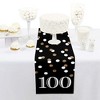 Big Dot of Happiness Adult 100th Birthday - Gold - Petite Birthday Party Paper Table Runner - 12 x 60 inches - 2 of 4