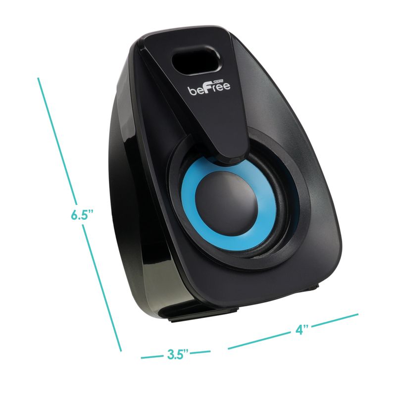 beFree Sound 5.1 Channel Bluetooth Surround Sound Speaker System in Blue, 3 of 7