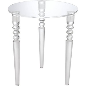 Studio 55D Emily 17 3/4"Wide Clear Acrylic Tripod Side Table - 1 of 4