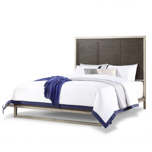 Steve Silver Co. King Broomfield Panel Bed Walnut: Modern Style, No Box Spring Needed, Metal Reinforcement - image 1 of 4