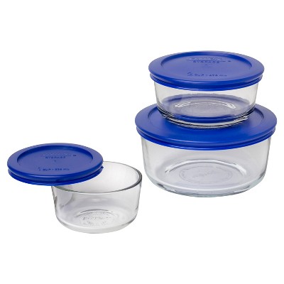 6-pc PYREX Glass Food Storage Container Set w/ WOODEN LIDS 1, 2, 4 Cup –  Tarlton Place