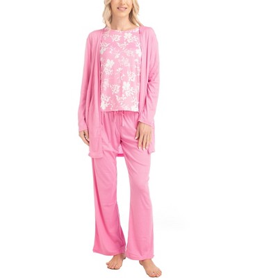 MUK LUKS Womens The Anything 3 Piece Pajama Set