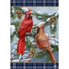 Briarwood Lane Winter House Flag 40x28 For Outdoor Wintertime Cardinal Pair For Winter House Flag - 3 of 4