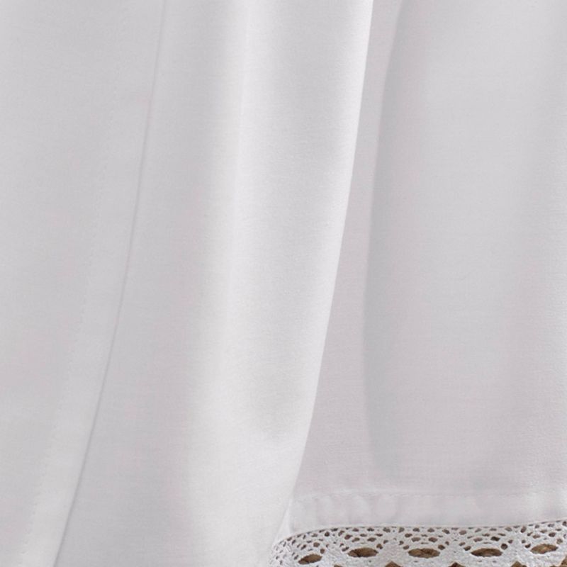 Laura Ashley Crochet Ruffle Tailored Bedskirt White, 4 of 6