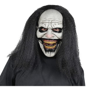 Seasonal Visions Mens Sweet Dreams Jabber Jaw Clown Costume Mask - 12 in. - White - 1 of 3