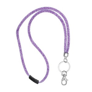 Unique Bargains Rhinestone Bling ID Badges Keychain Lanyards with Metal Clasp - 1 of 4