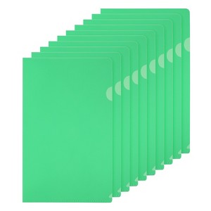 Unique Bargains L Type Plastic Portable Reusable Office Project Folders 50 Pcs - 1 of 4