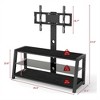 KTMBDW TV Stand with Mount and Power Outlet, Swivel TV Stand Mount for 32-65 inch TVs, Height Adjustable TV Entertainment Center with Cable Management - 3 of 4