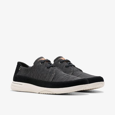 Clarks Mens Easeway Lace Black Combination Shoes 7.5 Medium — фото 4