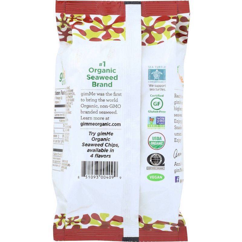 GimMe Teriyaki Roasted Seaweed Snacks - 4.2oz/12pk, 2 of 4