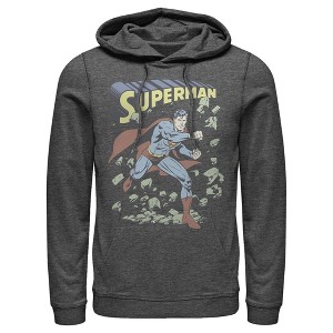 Men's Superman Hero Smash Barriers Pull Over Hoodie - 1 of 3