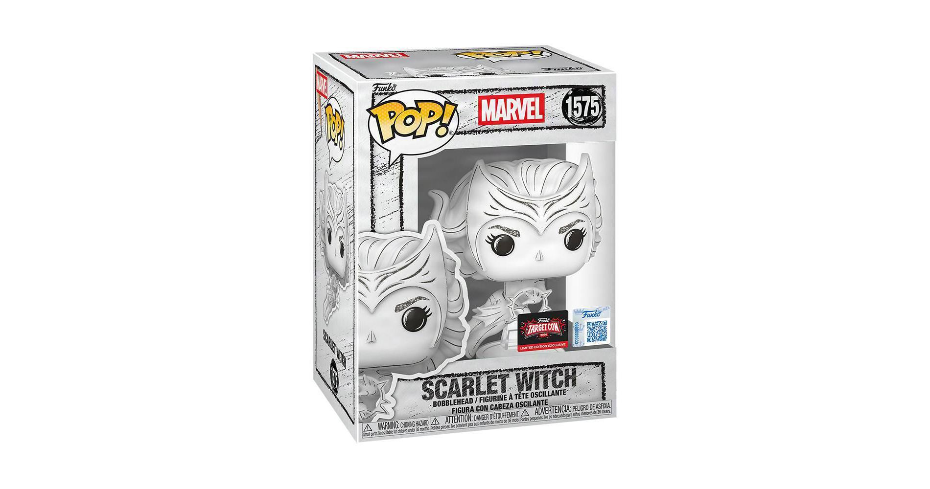 Funko POP! Marvel Sketched Scarlet Witch Limited Edition Exclusive Bobblehead #1575