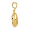 Black Bow Jewelry 14k Yellow Gold and Enameled 3D Pumpkin Pendant, 13mm - 2 of 4