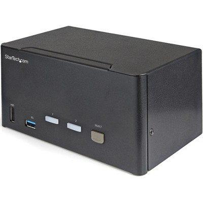 StarTech.com 4K 60Hz Triple Monitor DisplayPort KVM Switch with USB Hub SV231TDPU34K