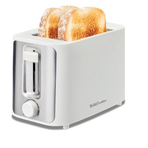 Betty Crocker 2-Slice Toaster, 900W, Variable Toast Shade Control, High Lift Feature, Cool Touch Housing, Bread Centering Guides, White - 1 of 4