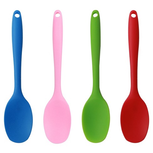 Unique Bargains Heat Resistant Non-scratch Non Stick Rubber Spatula 8.3" x 1.57" 4 Pcs - image 1 of 4