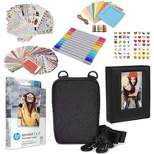 HP 2x3" Premium Zink Photo Paper (50 Pack) Accesory Kit with Photo Album, Case, Stickers, Markers