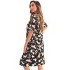 Just Love Womens Nightgown - Short Sleeve Henley Oversized Sleepwear Gown - 2 of 3