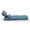 Sevobal Sofas Convertible Sofa Bed for Home Living Room Bedroom, Foldable Sofa with Adjustable Angles, Pillow, Blue, 25.2“*18.5”*26.77" - 3 of 4