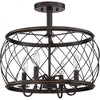 Quoizel Lighting Dury 4 - Light Semi-Flush Mount in  Palladian Bronze - 2 of 4