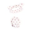 Hudson Baby Infant Girls Cotton Headband and Scratch Mitten Set, Lace Medallion, 0-6 Months - 3 of 4