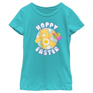 Girl's Care Bears Hoppy Easter Funshine T-Shirt - 1 of 4